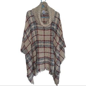 Poncho plaid